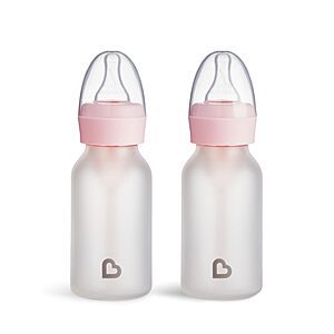 6-Pack 4-Oz Munchkin Bond Silicone Coated Glass Baby Bottles $10.50 + Free Shipping w/ Prime or on $35+
