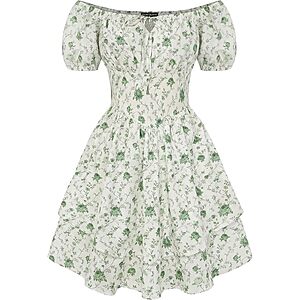 Scarlet Darkness Women's Floral Corset Milkmaid Dress w/ Pockets (Various) from $11.47 + Free Shipping w/ Prime or on $35+