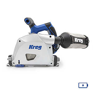 Kreg 20V Ionic Drive 6-1/2-in. Cordless Plunge-Cut Track Saw, Tool Only (KPTPS100A) $244.99