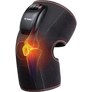 FIT KING Air Compression Knee Massager w/ Heat, 3 Modes & 3 Intensities $30.00 + Free Shipping w/ Prime or on $35+