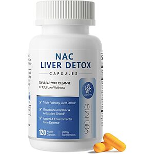 120-Count iMATCHME NAC 900mg Supplement w/ Milk Thistle, Turmeric, Dandelion & Artichoke $10.79 w/ S&S + Free Shipping w/ Prime or on $35+