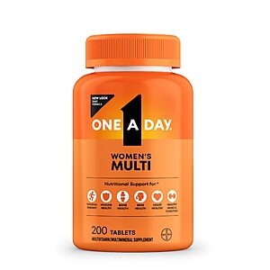 One A Day Women's Multivitamin, 200 Count $9.98 AC S&S @ Amazon $10 $8.8