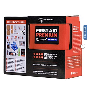 Uncharted First Aid Kit, 89-pieces $29.99 free shipping Costco.com