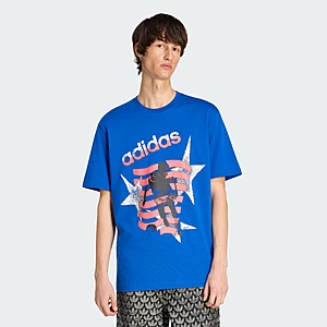 adidas men Archive Soccer Stars Graphic Tee (2 Colors) $10.8