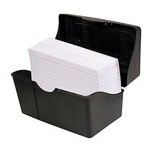 Advantus Index Card Holder (5" x 8") $1.52 + Free S&H w/ Walmart+ or on $35+