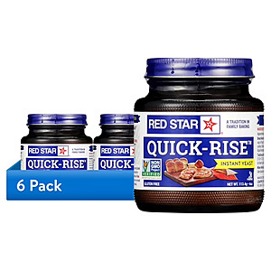6-Pack 4-Oz Red Star Quick-Rise Instant Yeasts $10.73 + Free S&H w/ Walmart+ or on $35+