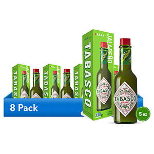 8-Ct 5-Oz Tabasco Green Pepper Sauce $12.11 + Free S&H w/ Walmart+ or on $35+