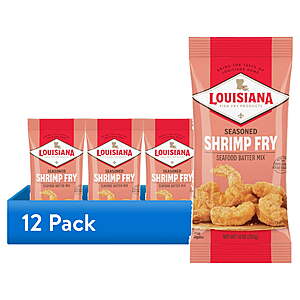 12-pack 10-oz Louisiana Fish Fry Products Crispy Seasoned Shrimp Fry Batter Powder Mix $7.27 + Free S&H w/ Walmart+ or on $35+