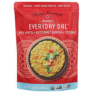6-Pack 10-Oz Maya Kaimal Organic Everyday Dal (Red Lentil, Butternut Squash, Coconut) $12.30 + Free S&H w/ Walmart+ or on $35+