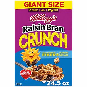 [NEW, SnS] $4.38 | 25.4-Oz Raisin Bran Crunch Breakfast Cereal at Amazon