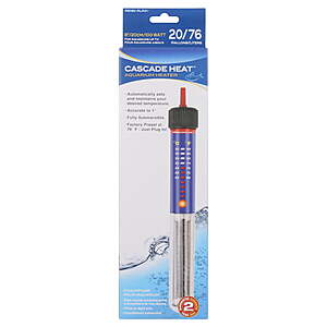 Penn-Plax Cascade Glass Heater – 8.5” Length – 100 Watt - for Aquarium and Fish Tanks $3.97