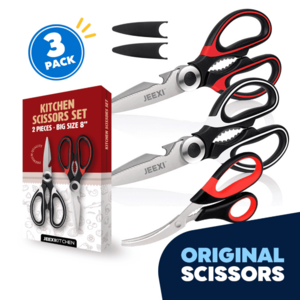3-Pack Stainless Steel Kitchen Scissors $8.99 + Free Shipping w/ Walmart+ or on $35+