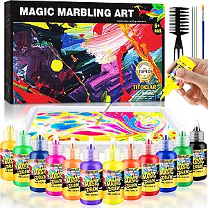 42-Piece Titoclar Water Marbling Paint Kit $9.99 + Free Shipping w/ Prime or on $35+