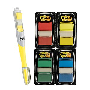 $3.13 200 Count 1" Wide Post-it Flags plus FREE Post-it Flag+ Highlighter