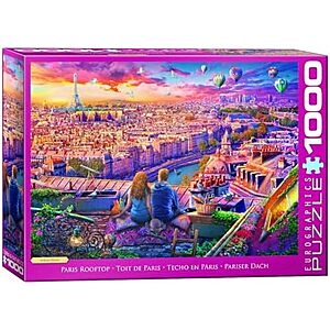 $3.98** | 1,000-piece EuroGraphics Jigsaw Puzzle (Paris Rooftop) at Amazon