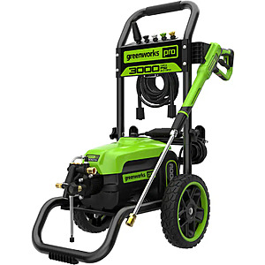 Greenworks - 3000 PSI Electric Pressure Washer up to 2.0 GPM - Green $209.99