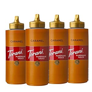 [SnS] $11.35** | 4-Pack 16.5-Oz Torani Puremade Sauce: Caramel at Amazon ($2.84 each)
