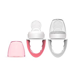 2 Count Dr. Brown's Fresh First Silicone Feeder, Pink & Grey $4.99 + Free S&H w/ Prime or $35+