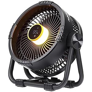 [AC] $49.97* | BougeRV 20000mAh Rechargeable Camping Fan w/ Light & App Control at Amazon