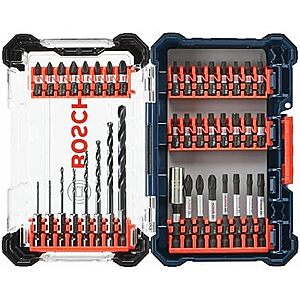 $15.54* | 40-Pc BOSCH Driven Impact Screwdriving & Drilling Custom Case Set at Amazon