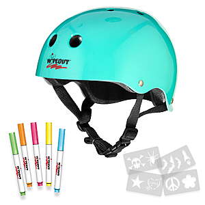 Wipeout Dry Erase Kids Helmet for Bike, Skate and Scooter Blue $9.29 + Free S&H w/ Walmart+ or $35+