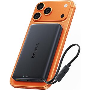 Baseus Picogo AM52 10,000mAh MagSafe Qi2.2 25W Magnetic Power Bank w/ Built-In 45W USB-C Cable $41.29 + Free Shipping