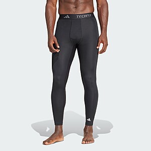 adidas men TECHFIT Compression Training Long Tights $12.6 + Free Shipping