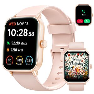 WNH Smart Watch for Women w/ Alexa, Bluetooth Calling, 120+ Sports Modes - $19.20