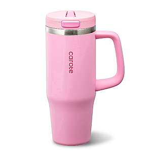 32-Ounce Carote Insulated Stainless Steel Tumbler w/ Handle & Lid (Pink) $15.99 + Free Shipping w/ Walmart+ or on $35+