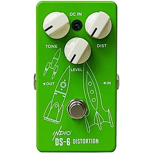 Monoprice Indio Series DS-6 Analog Vintage Distortion Guitar Effect Pedal w/ True Bypass $14.99 + Free Shipping w/ Prime or on $35+