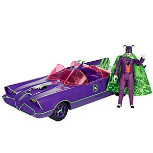 McFarlane Toys Gold Label: DC Retro Batmobile & The Joker Figure (Batman 66')  $12.32 (or less) + Free Shipping w/ Prime or on $35+