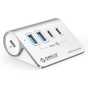 ORICO 4-Port USB 3.2 Gen2 Hub, Desktop USB 3.2 Hub with 2 USB-A, 2 USB-C - $19.58 after coupon
