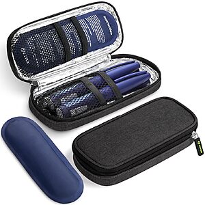 AUVON Insulin Cooler Travel Case, Diabete Care, 2x90g TSA-Approved Ice Pack $7.99