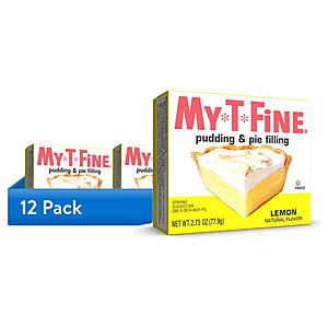 12-Pack 2.75-Oz My-T-Fine Lemon Cook and Serve Pudding Mix & Pie Filling $5.91 + Free S&H w/ Walmart+ or on $35+