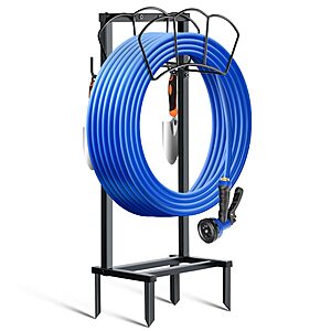 EONFAY Garden Hose Holder, Sturdy Metal Hose Stand, Hose Reel Storage Stake hold 150Ft Water Hoses $25.99