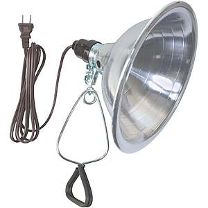 Southwire Woods 18/2-Gauge SPT-2 Hood Clamp Lamp w/ 8.5" Reflector (8.75 x 8.75 in, Aluminium) $2.67 + Free S&H w/ Walmart+ or on $35+