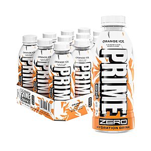 [S&S]12 Pack 16.9 Fl Oz PRIME ZERO ORANGE ICE Sugar Free Sports Drinks $9.49 + Free S&H w/ Prime or $35+