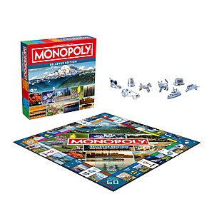 Top Trumps Monopoly Board Game Bellevue, WA Edition $9.02 + Free Shipping w/ Prime or on $35+