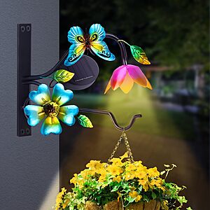 2-Pack 9" Lewonder Solar Metal Plant Hanger Bracket (Butterfly) $12.99 + Free Shipping w/ Prime or on $35+
