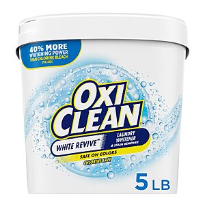 [Select Accounts] 5-Pound OXI CLEAN White Revive Laundry Whitener and Stain Remover $9.43 w/ S&S + Free Shipping w/ Prime or on $35+