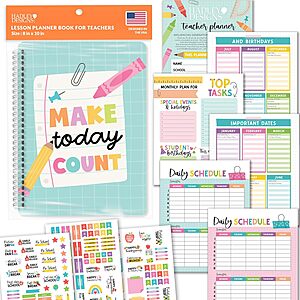 Hadley Designs Undated Teacher Planner for 2026-2027 Academic Year $7.99 + Free Shipping w/ Prime or on $35+