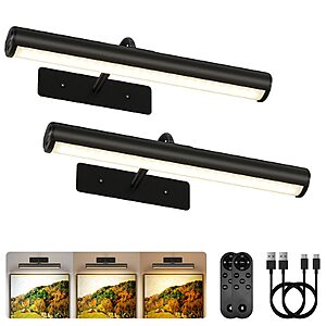 2-Pack 13" EZVALO 4000mAh Rechargeable Picture Lights w/ Remote $24.49 + Free Shipping w/ Prime or on 35+