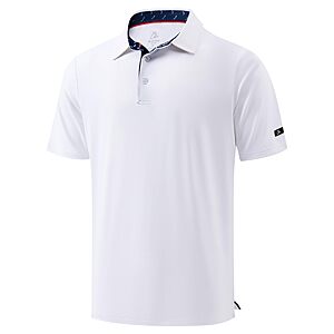 Obla Men's UPF 50+ Moisture-Wicking 4-Way Stretch Golf Polo Shirt (S-4XL, Various Colors) $12.99 + Free Shipping w/ Prime or on $35+