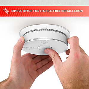 $7.20 FS WMT+ Universal Security Instruments Hardwire Smoke & Fire Alarm, with 10-Year Battery Backup