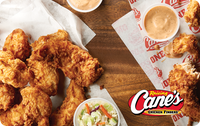 10% off Raising Cane's gift cards, 7/21 only, GiftCards.com