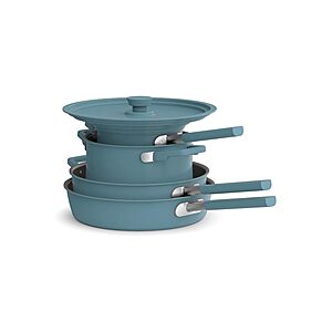 BELLA 9-Piece StoreMore Cookware Set Plum, $27.99, FS Prime, Woot!