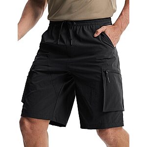 Libin Men's 11" Quick Dry Lightweight Cargo Shorts w/ Zipper Pockets (Various) $14.99 + Free Shipping w/ Prime or on $35+