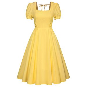 Belle Poque Women's A-line Midi Cottagecore Cocktail Dress $16.06 + Free shipping w/ Prime or on 35+.