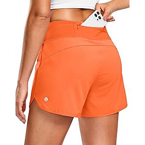 G Gradual Women's 3" Running Shorts w/ Mesh Liner & Back Zip Pocket (XXS-XL, Various Colors) $14.99 + Free Shipping w/ Prime or on $35+