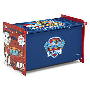 Toy Box with Retractable Fabric Top by Delta Children, (Paw Patrol or Minnie Mouse) - $17.99
